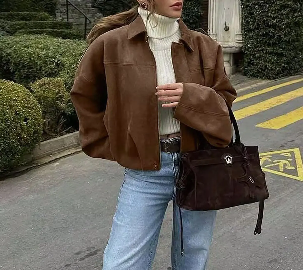 ست پالتو قهوه ای زنانه