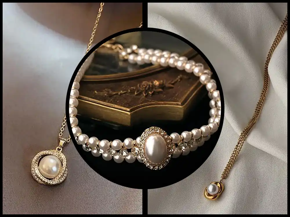 گردنبند مروارید اصل صدف واقعی