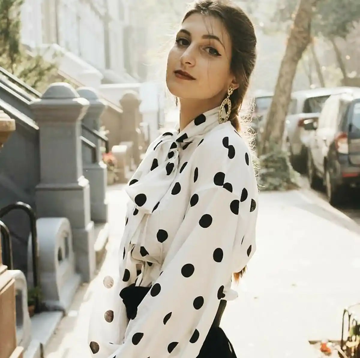 مدل شومیز خال خالی جدید