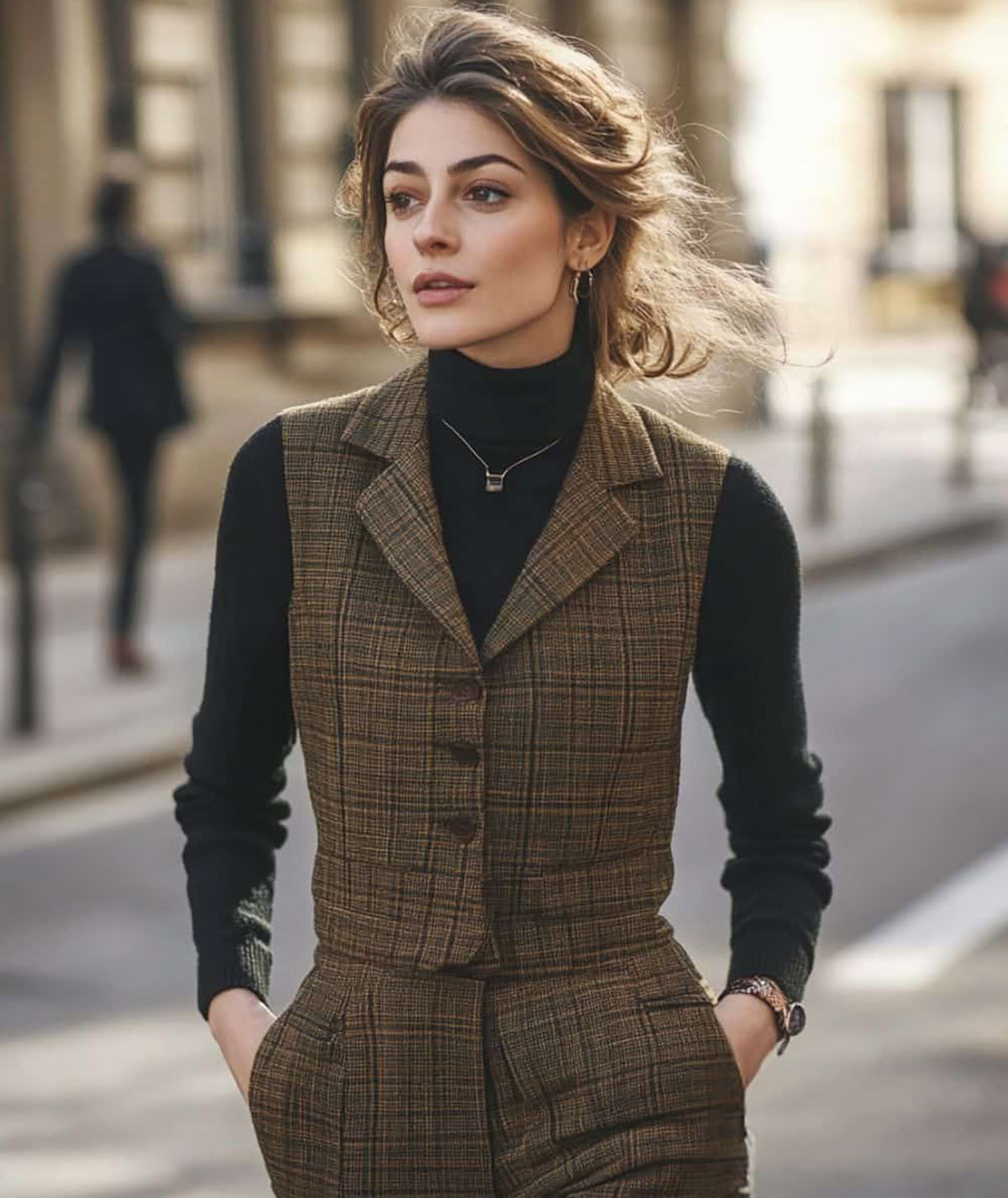 شومیز و جلیقه سوزن دوزی