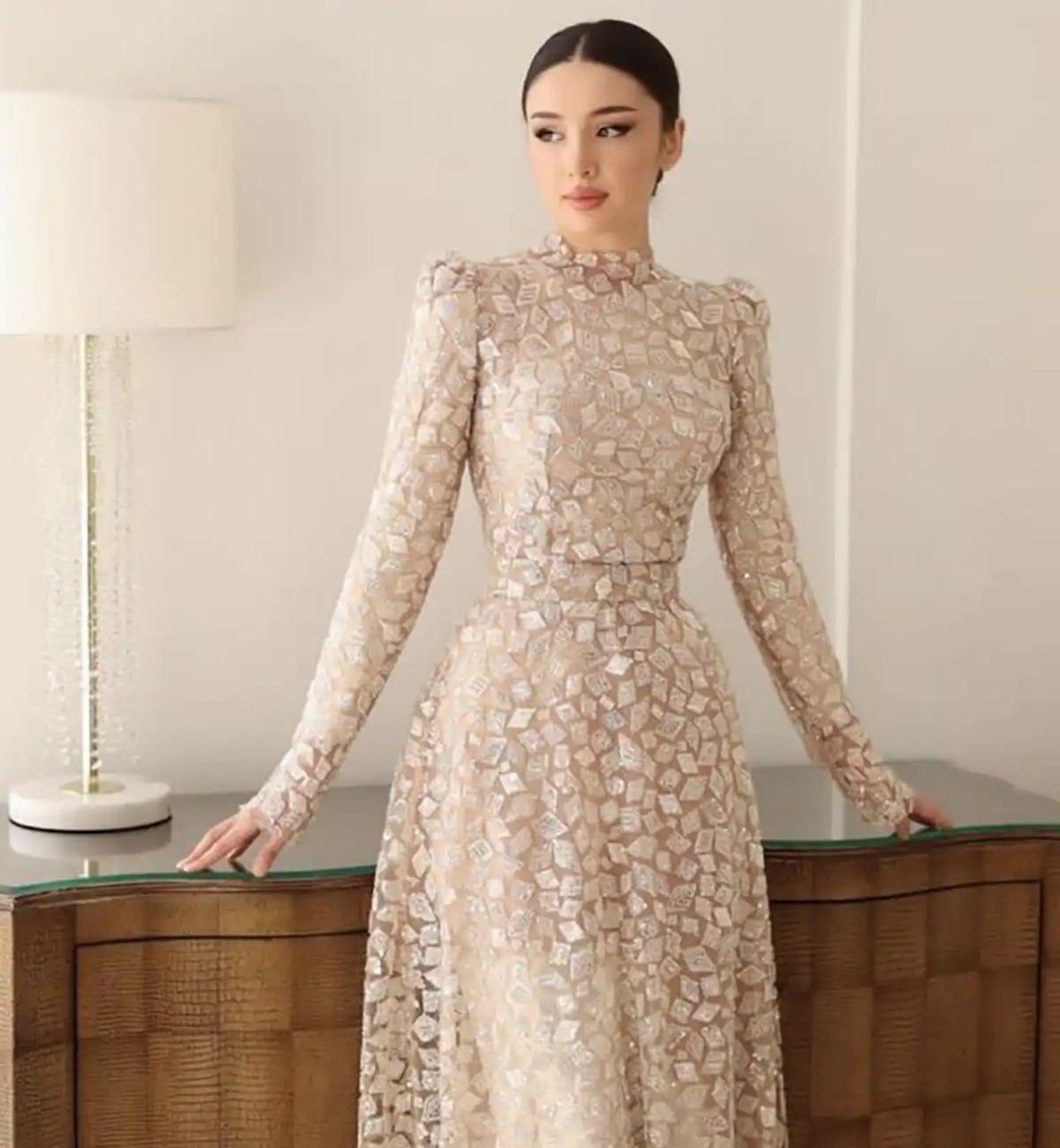 مدل لباس مجلسی پوشیده لاکچری