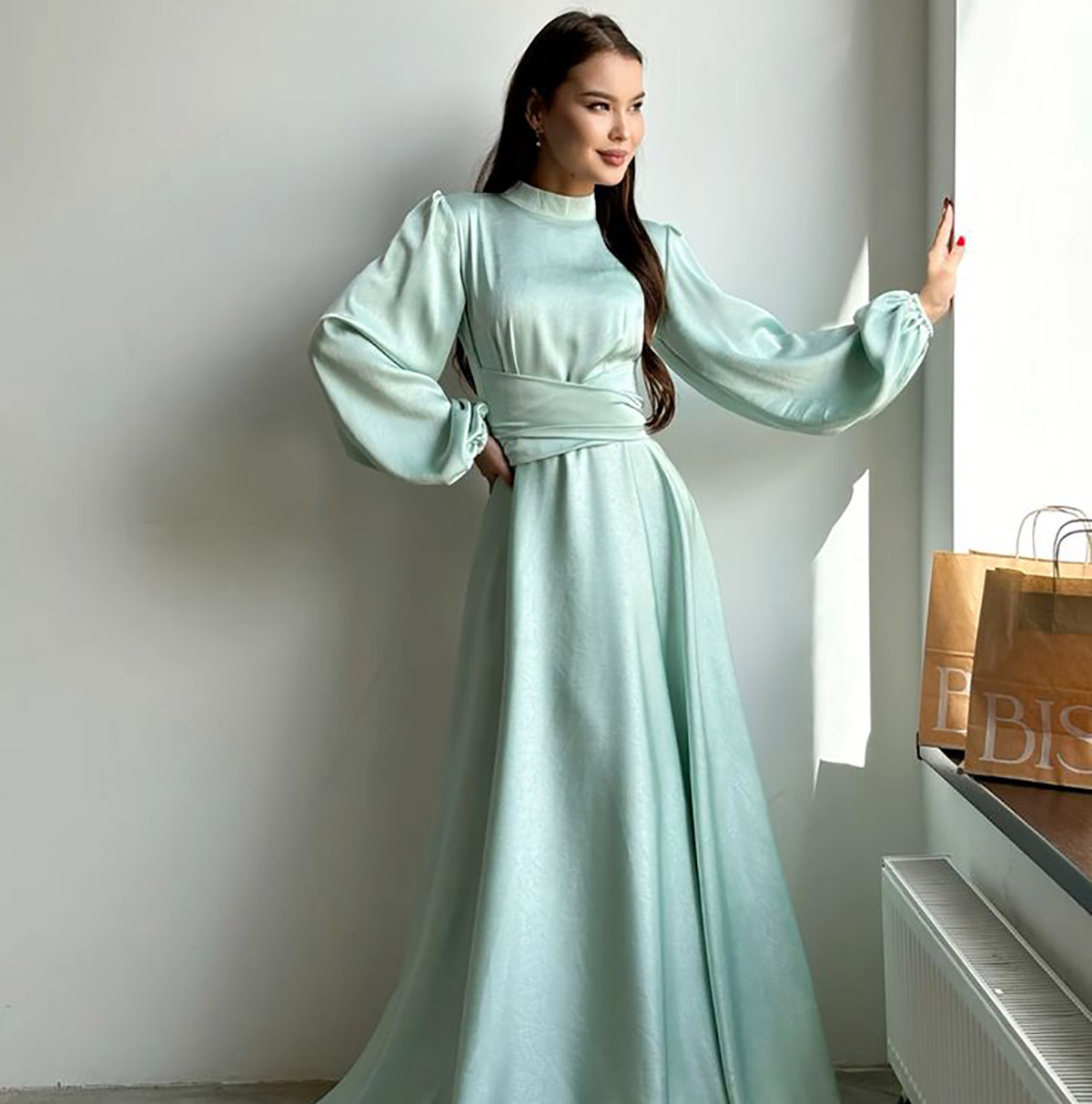 مدل لباس مجلسی ساده و شیک زنانه بلند